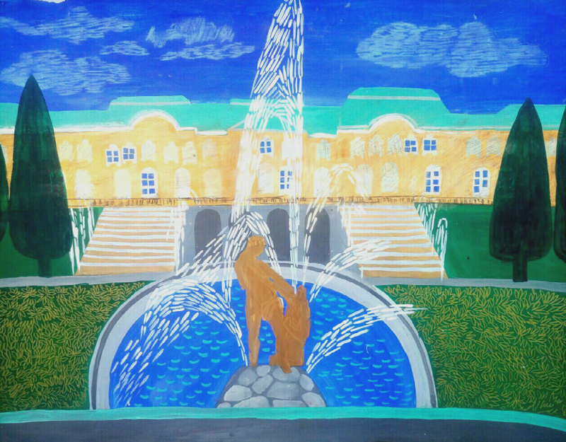 Петергоф рисунок