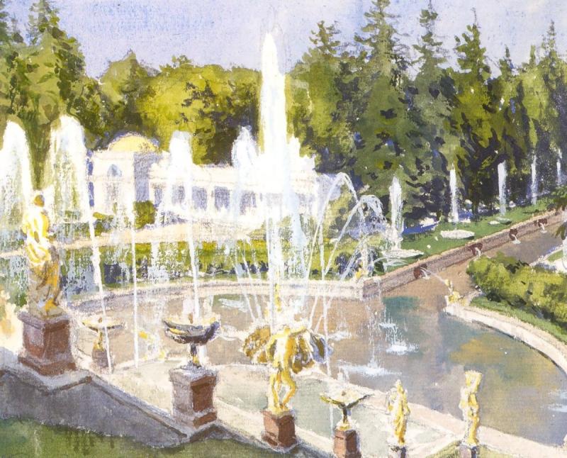 Петергоф большой Каскад Бенуа
