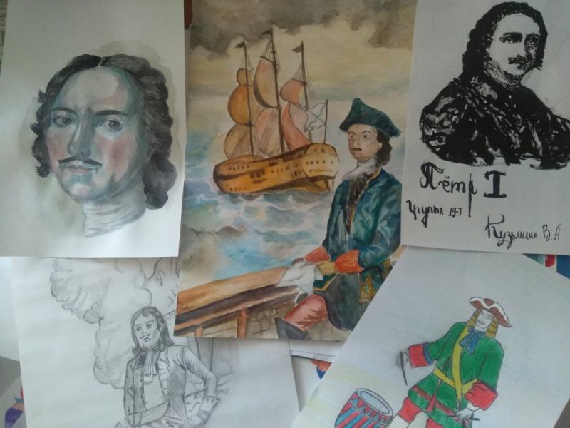 Рисунок к 350 летию Петра первого