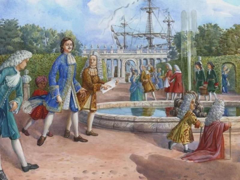 «Петр i в летнем саду» (1910) Бенуа