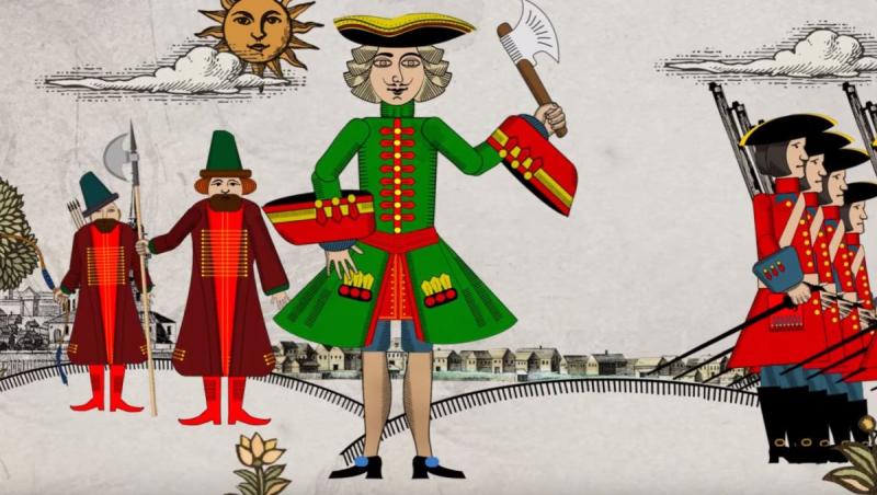 Пётр1 Лубочный портрет