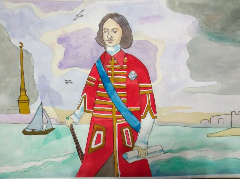 Рисунки к 350 летию Петра