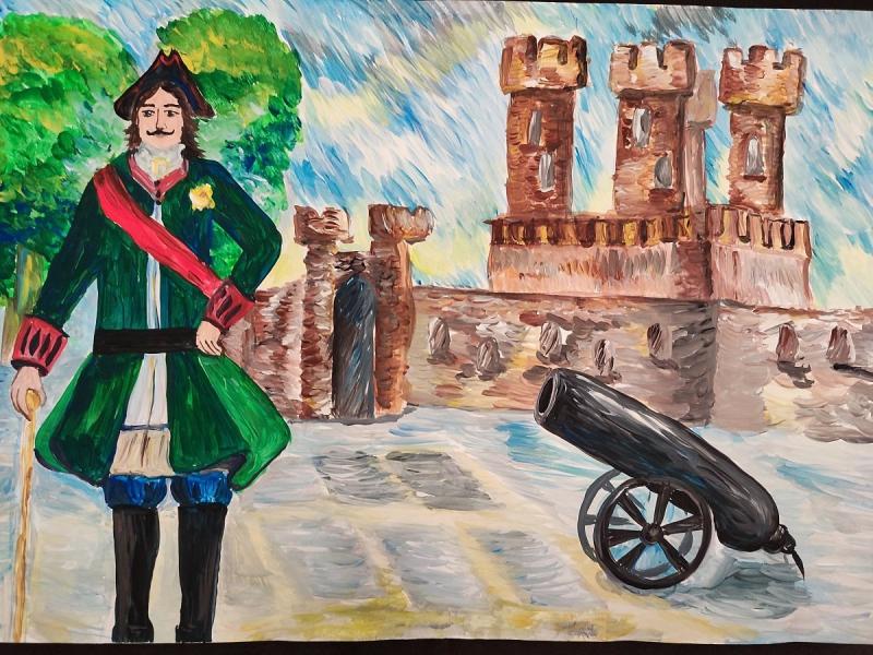 Рисунок на тему Петр 1