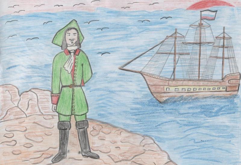 Рисунок на тему Петр 1