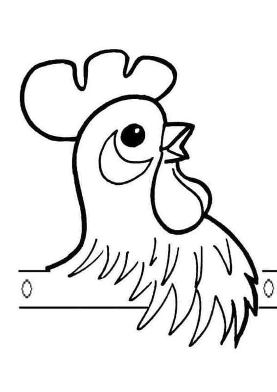 Раскрашенный петух