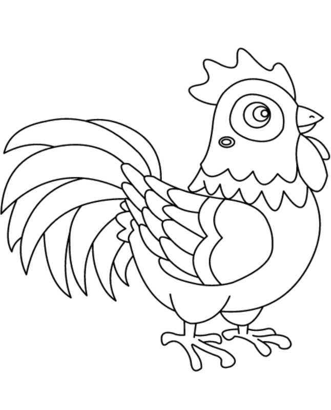 Петушок и солнышко раскраска