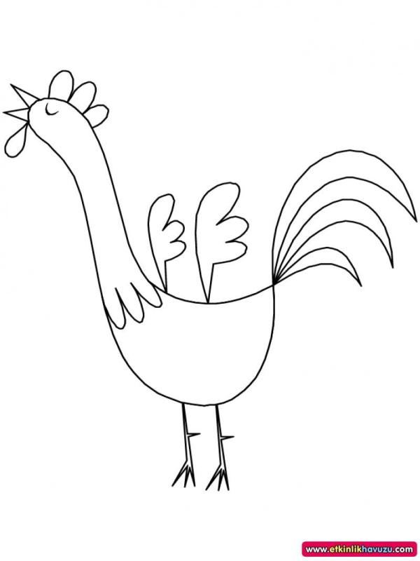 Петух рисунок