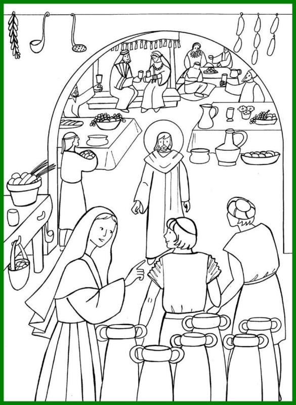 Первое чудо Иисуса Христа в Кане Галилейской для детей