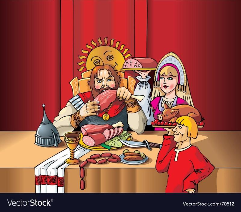 Царский стол рисунок