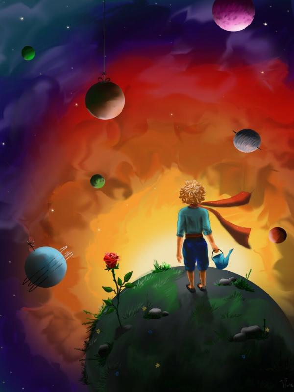 Маленький принц красками