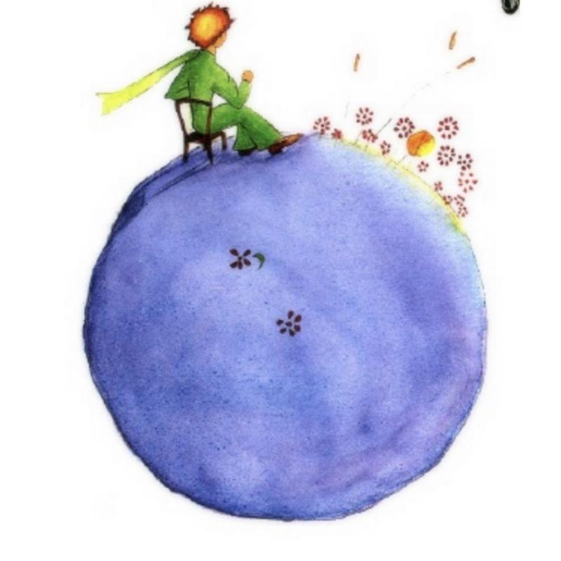 Маленький принц иллюстрации планеты