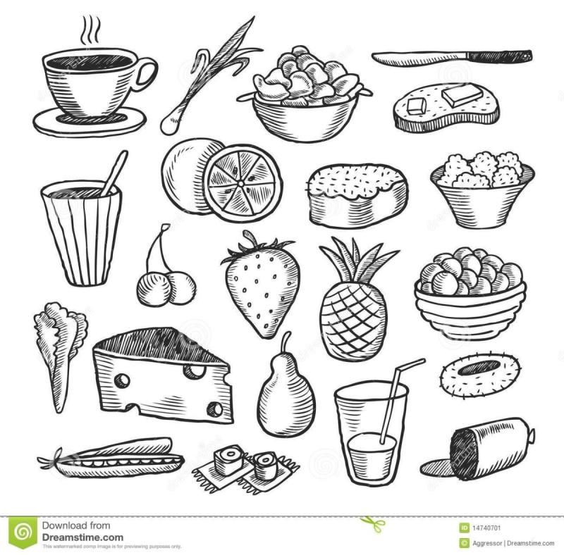 Еда карандашом