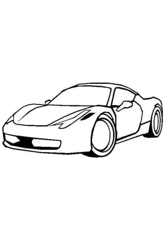 Машина карандашом рисунок поэтапно вид сбоку