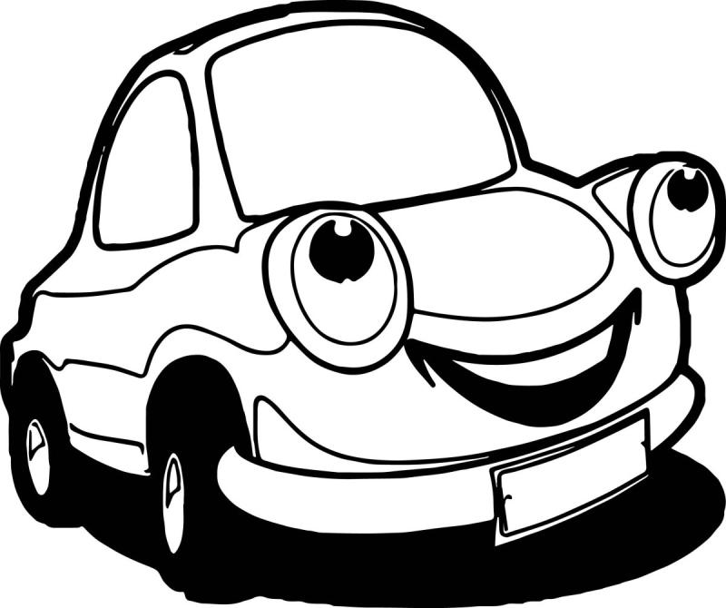 Машинка контур для детей