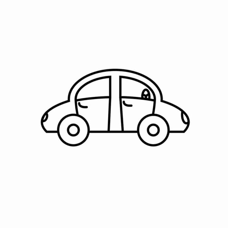 Volkswagen Beetle 1938 раскраска