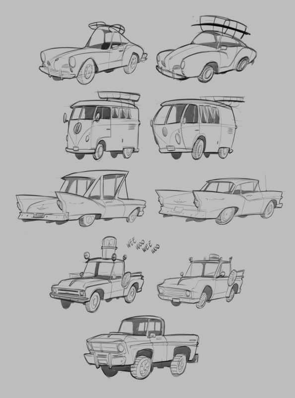 Этапы рисования машины для детей