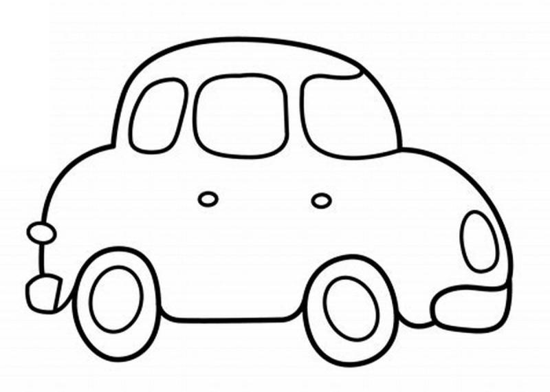 Раскраска для малышей. Машинки