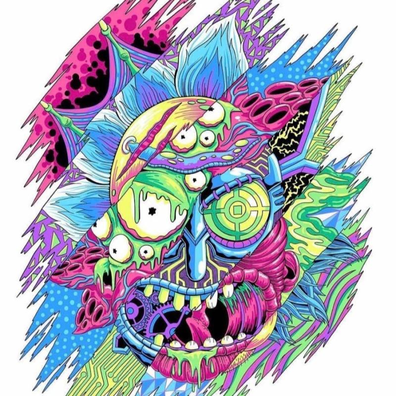 Психодел хиппи грибы