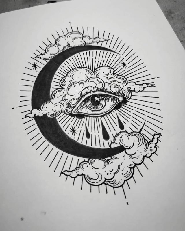 Тату психоделика