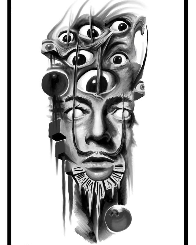 Тату психоделика