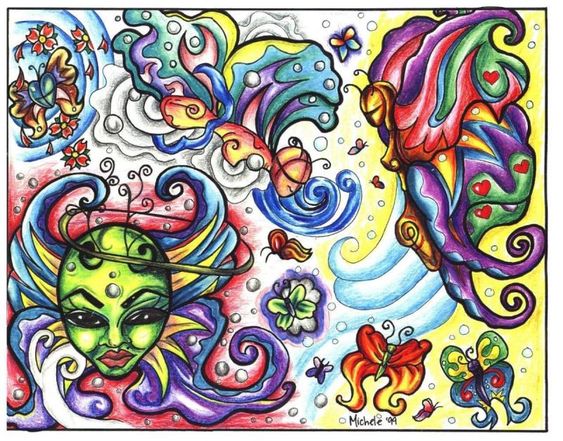 Психоделика эскиз волны