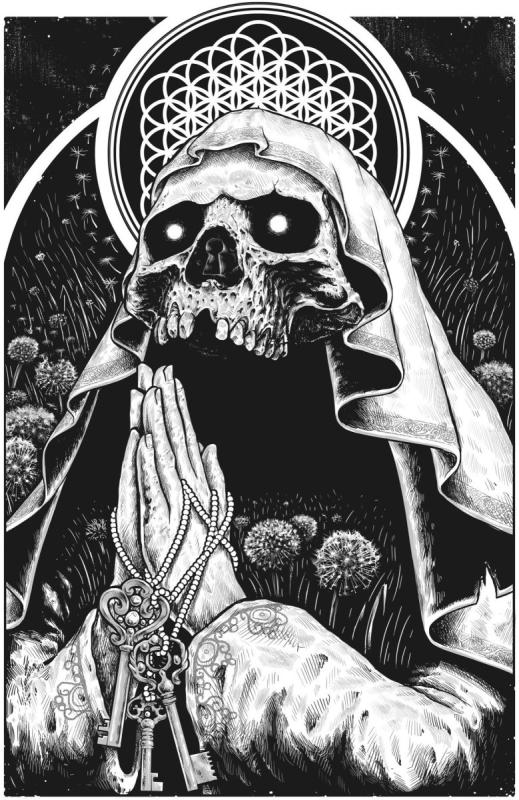 Психоделические рисунки черно белые