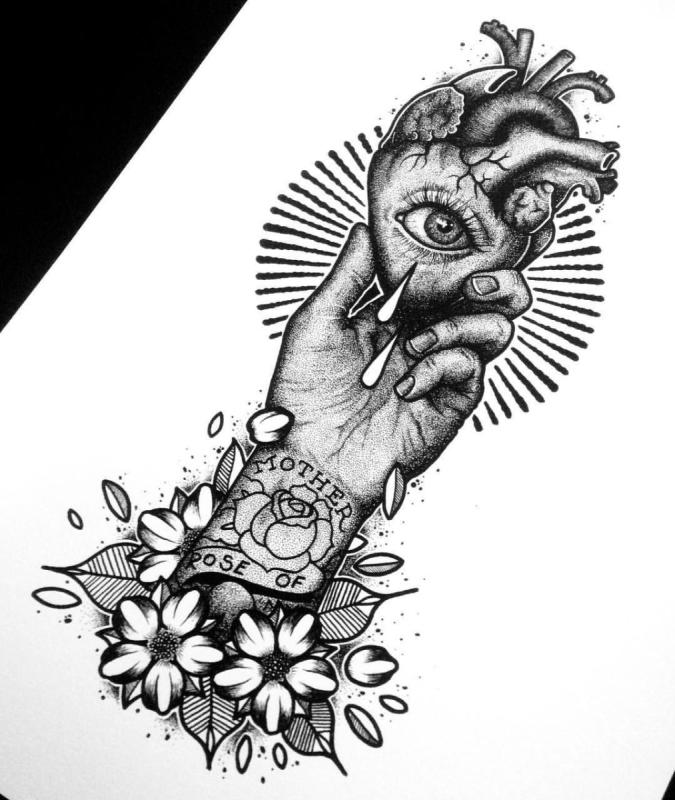 Тату психоделика эскизы