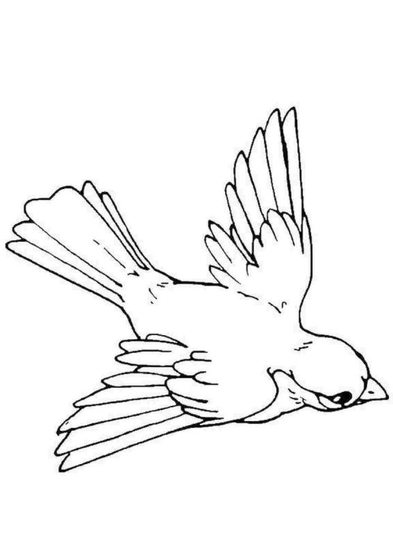 Журавли трафарет