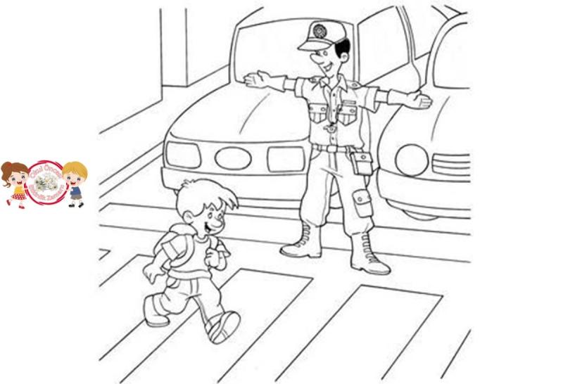 ПДД раскраска для детей