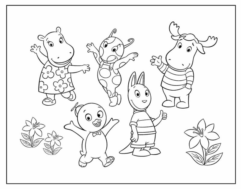 Раскраска летние игры для детей