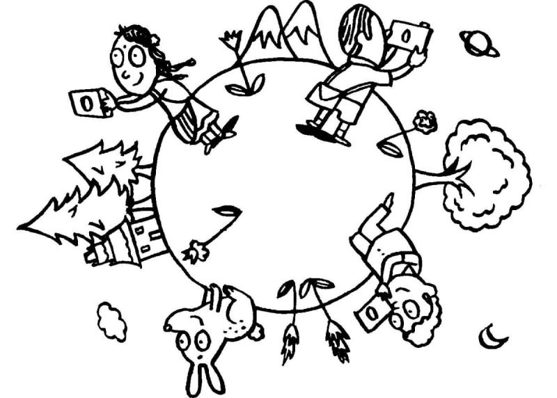 Раскраска здоровый образ жизни для детей