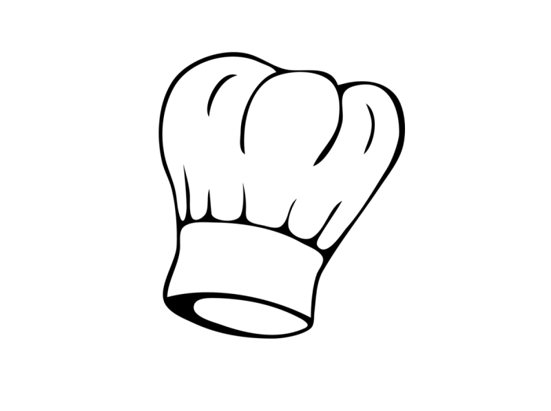 Поварской колпак раскраска для детей