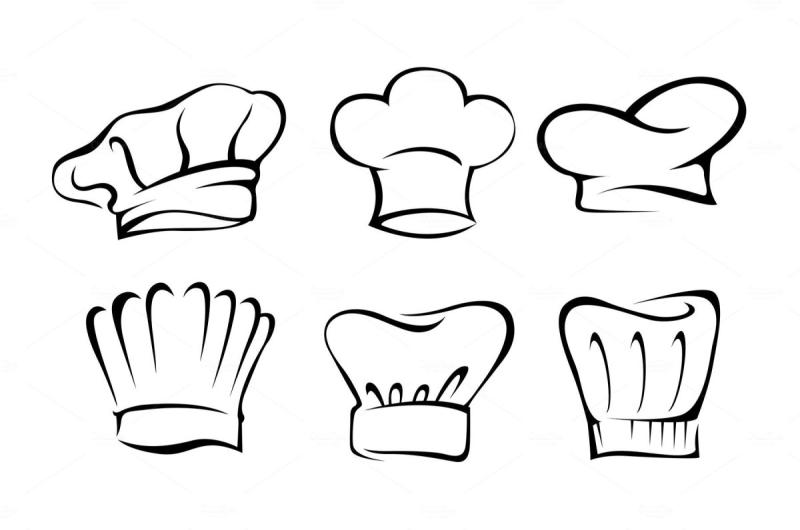 Шапка повара без фона