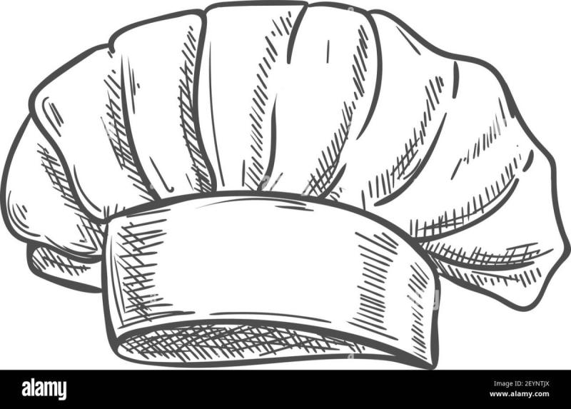 Шапка повара скетч