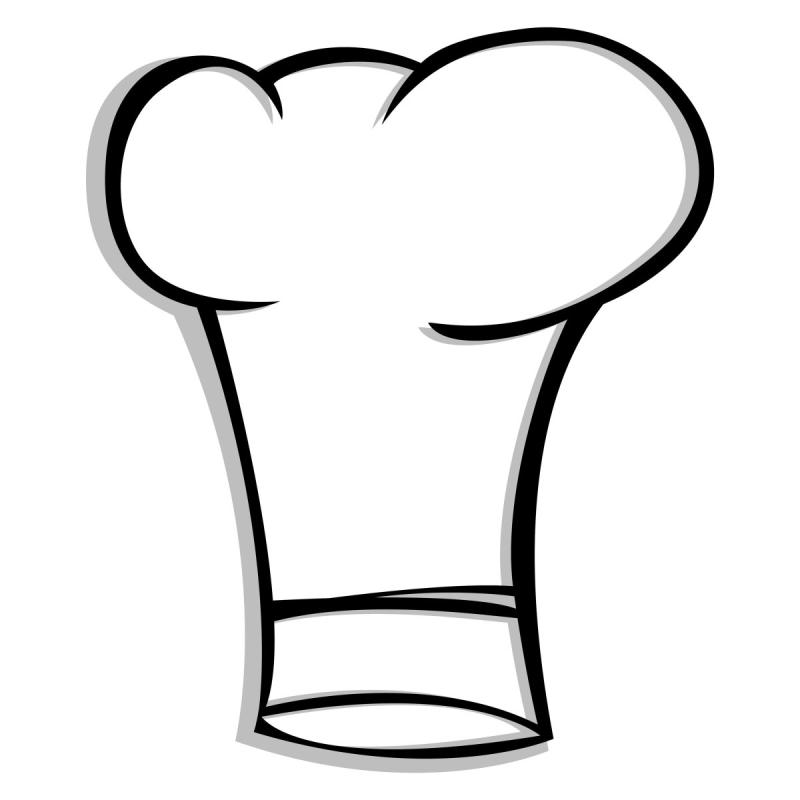Колпак повара карандашом