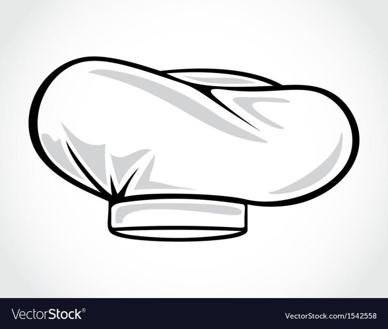 На голову колпак повара рисунок