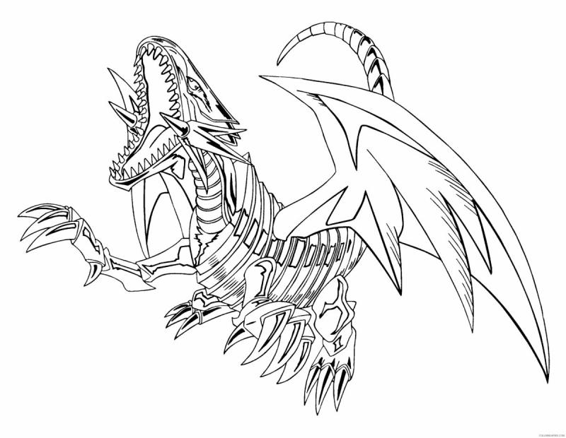 Раскраска робот дракон