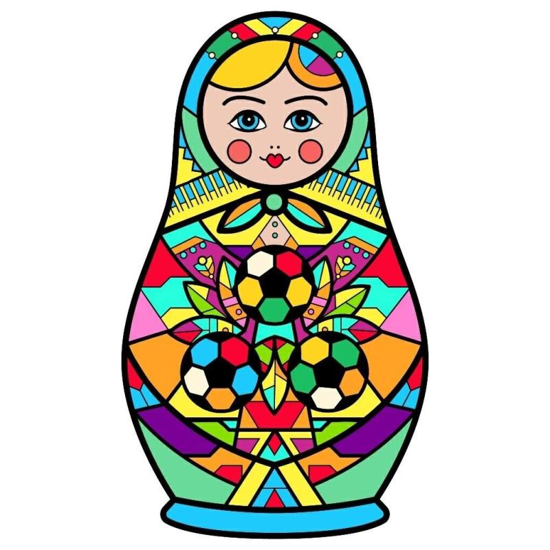 Матрешка Полхов Майдан раскраска