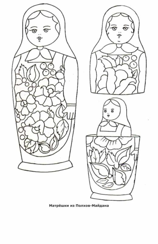 Матрешка рисунок