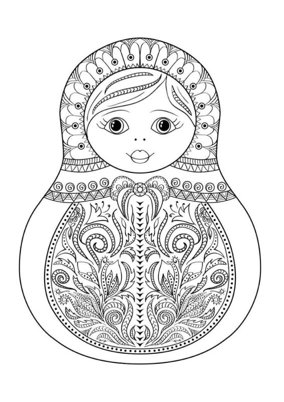 Матрешки для печати