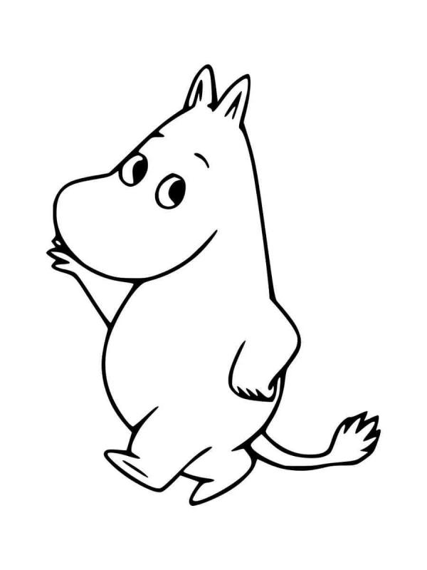 Мумитроль раскраска