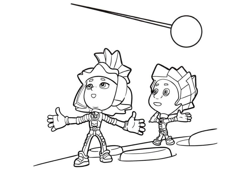 Раскраска Фиксики Верта