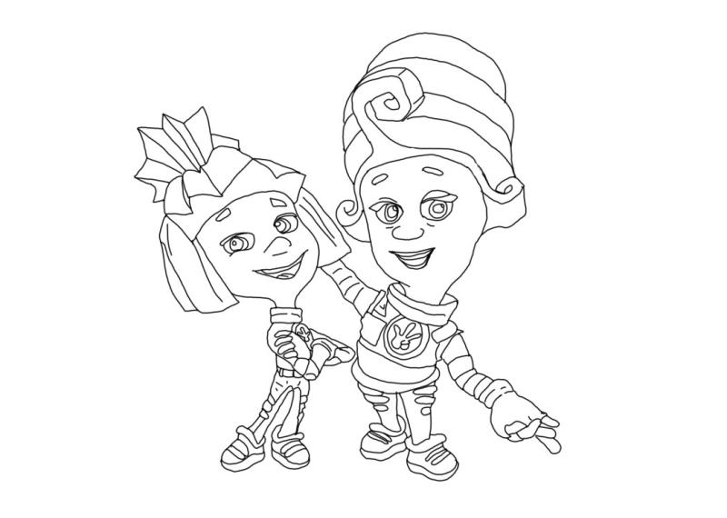 Раскраска Фиксики Мася