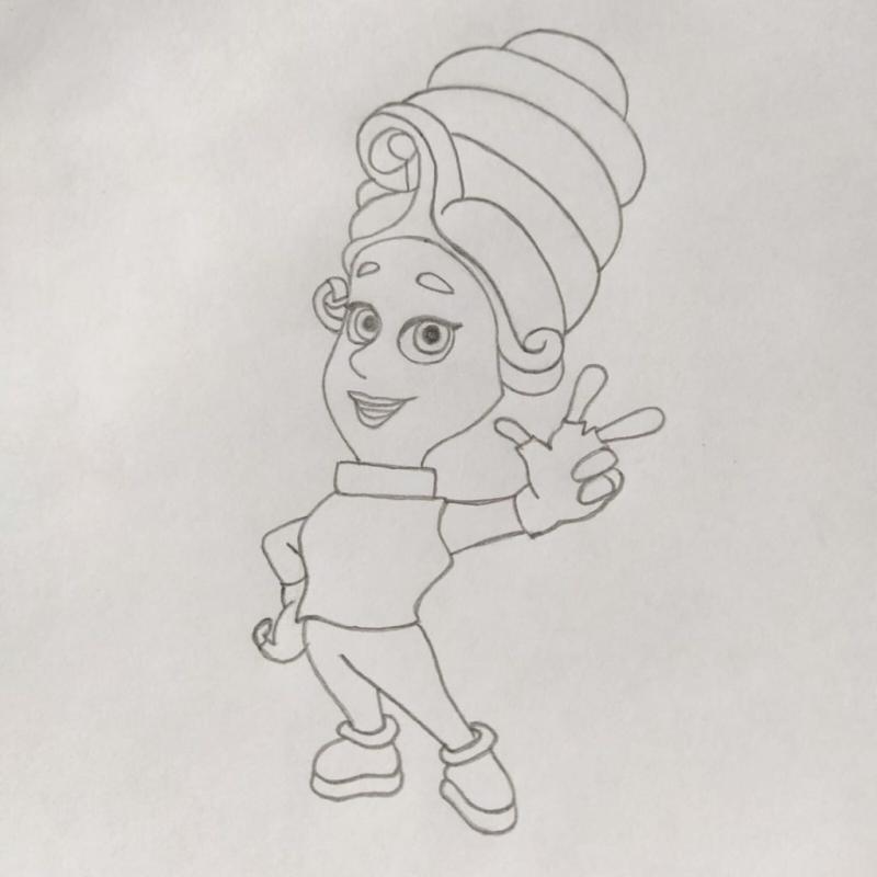 Раскраска Фиксики Мася