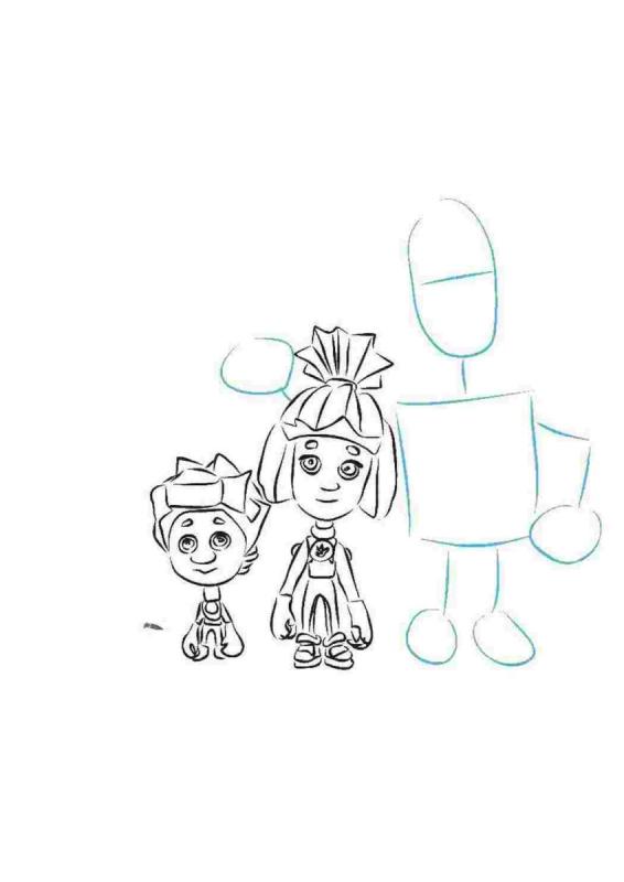 Для рисования детям Фиксики