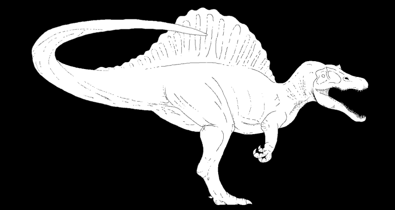 Спинозавр раскраска