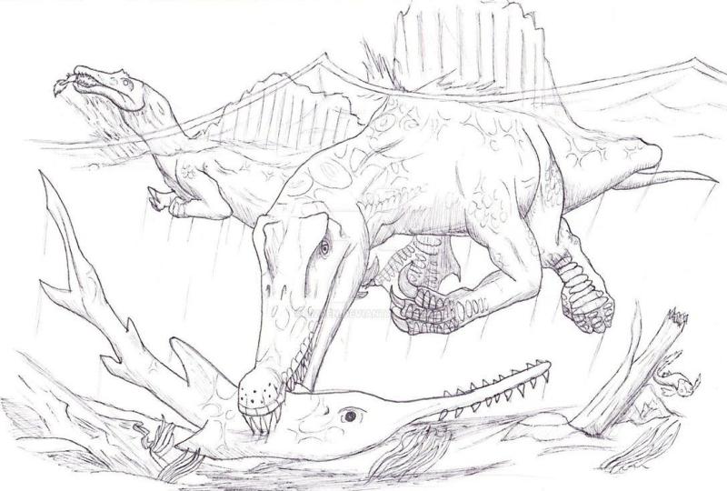 Динозавр Тирекс красивый раскраска