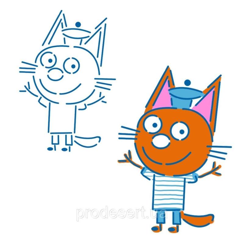 Карамелька три кота раскраска