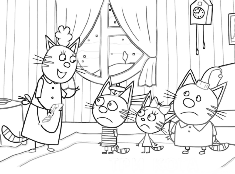 Набор для раскрашивания три кота