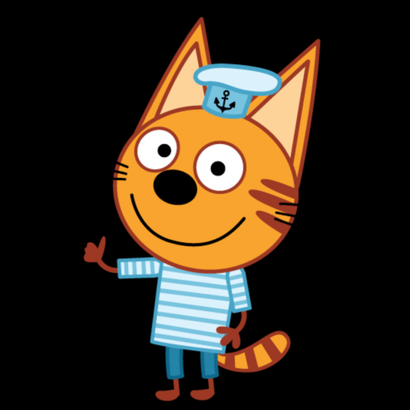 Раскраска 3 кота Коржик